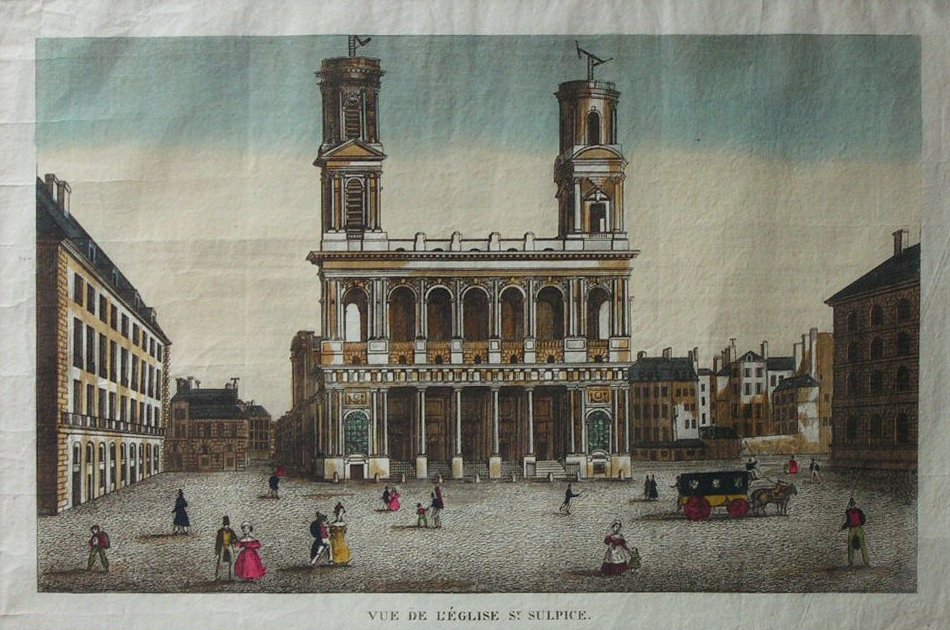 Print - Vue de L'Eglise St. Sulpice.